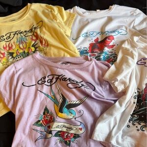 Ed Hardy Short Sleeve Graphic Tee - Pastel Lilac